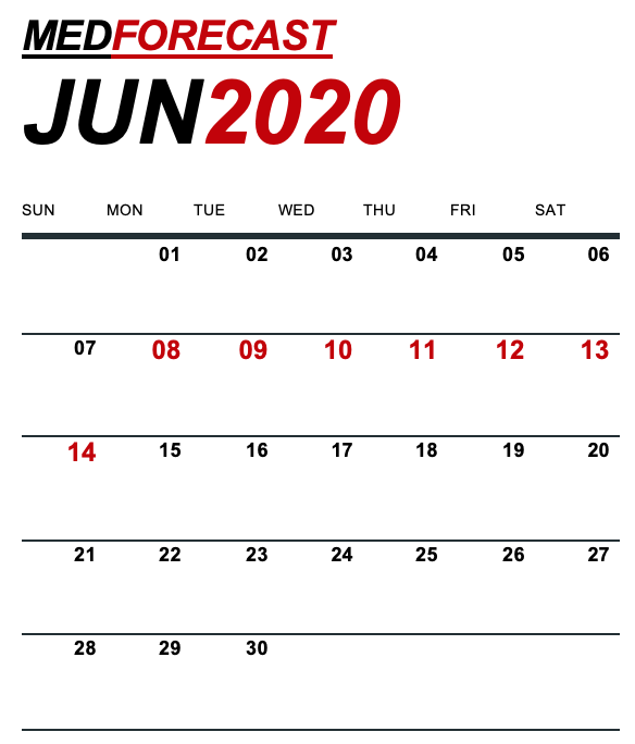 Medical News Forecast for June 8-14