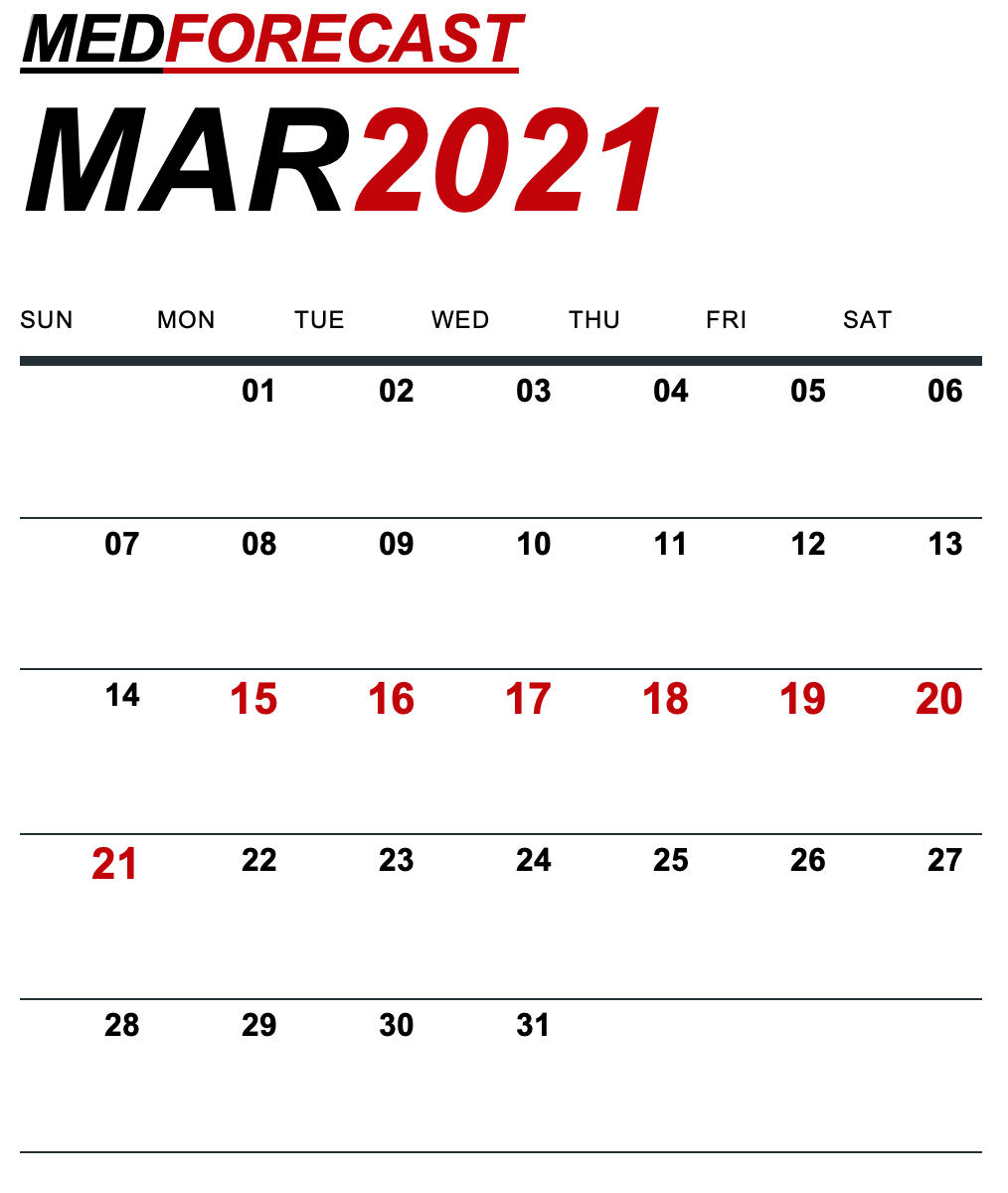 Medical News Forecast for March 15-21
