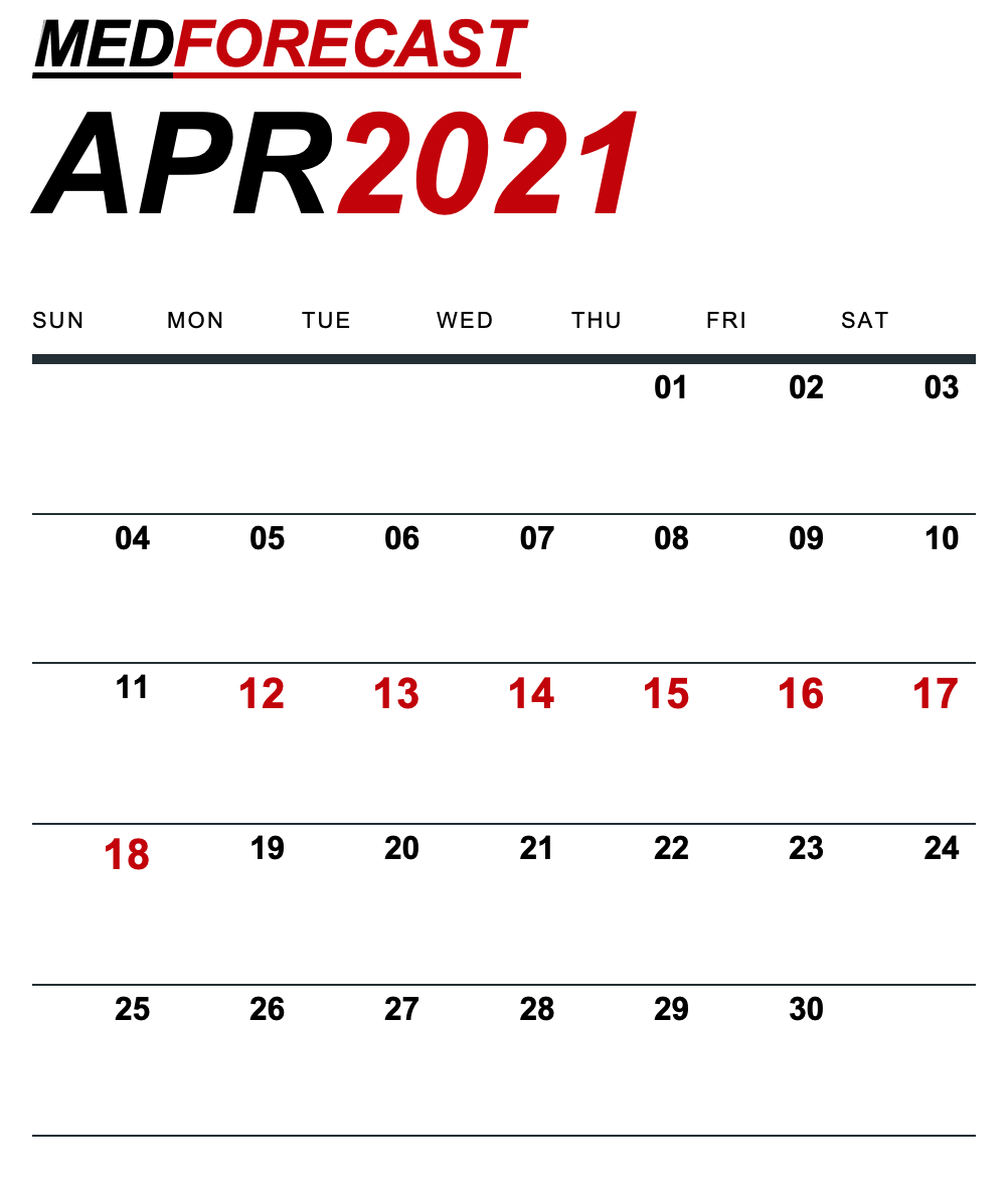 Medical News Forecast for April 12-18
